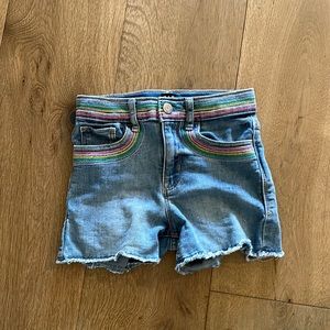Rainbow Denim Shorts